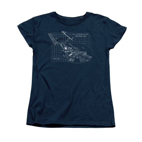 Star Trek Womans T-Shirt - Enterprise Prints