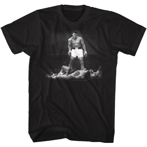 Image for Muhammad Ali T-Shirt - Black & White Ali Over Liston