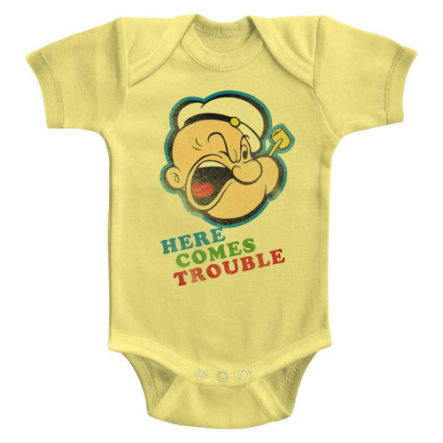 Image for Popeye Trouble Infant Baby Creeper