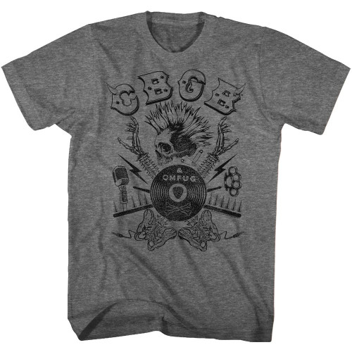 Image for CBGB Heather T-Shirt - Spinetars