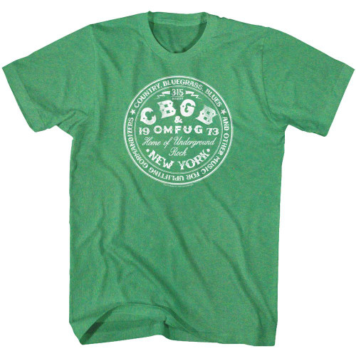 Image for CBGB Heather T-Shirt - Circle Logo