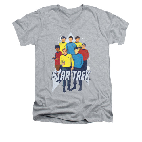 Star Trek V Neck T-Shirt - Here Here