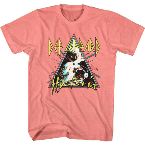 Image for Def Leppard Heather T-Shirt - Hysteria Triangle