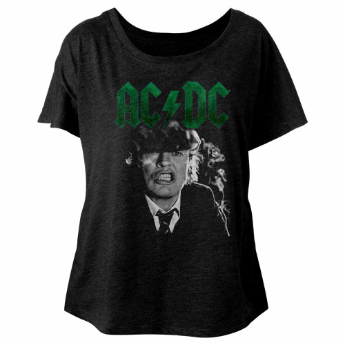 Image for AC/DC Angus Growl Juniors Dolman Top