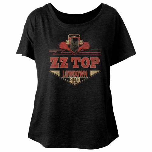 Image for ZZ Top Lowdown Juniors Dolman Top