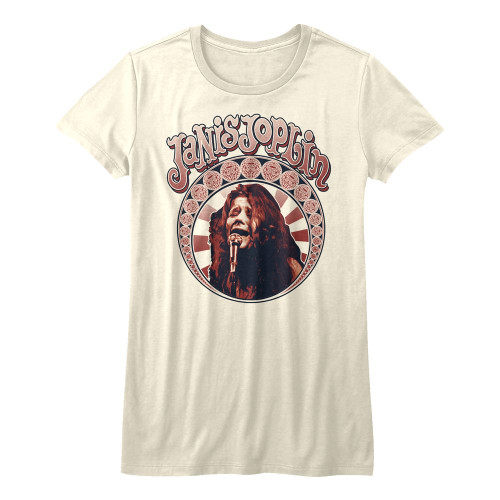 Image for Janis Joplin Girls T-Shirt - Nouveau Circle