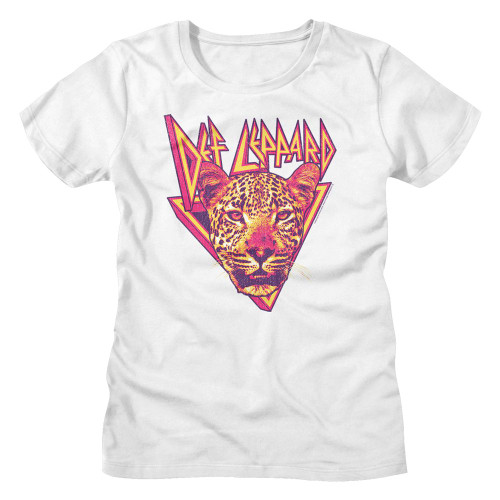 Image for Def Leppard Girls T-Shirt - Leopard