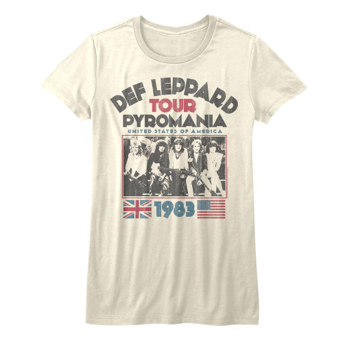 Image for Def Leppard Girls T-Shirt - Pyro Tour