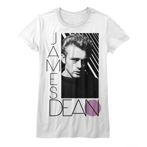 Image for James Dean Girls T-Shirt - Old Skool White