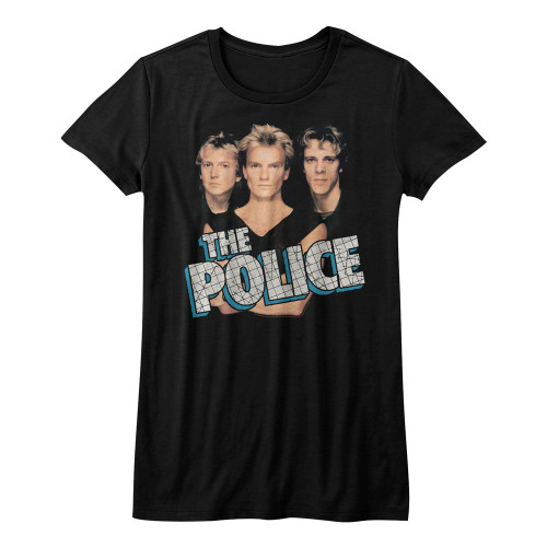 Image for The Police Girls T-Shirt - Grid Logo