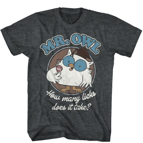 Image for Tootsie Roll Heather T Shirt - Mr. Owl