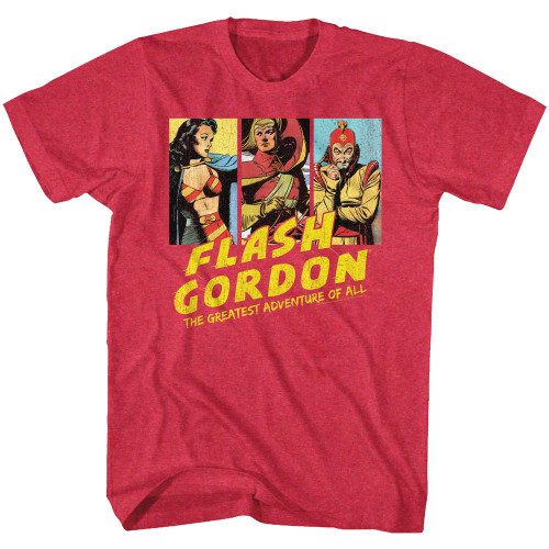 Image for Flash Gordon Heather T-Shirt - The Greatest Adventure Of All