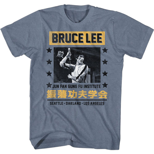 Image for Bruce Lee Jun Fan Gung Fu Institute Stars Heather T-Shirt