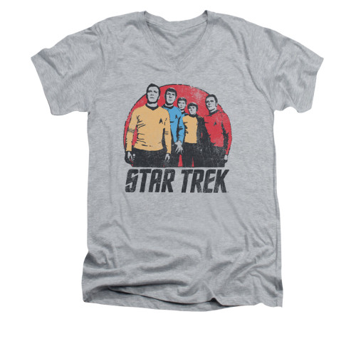 Image for Star Trek V Neck T-Shirt - Landing Party