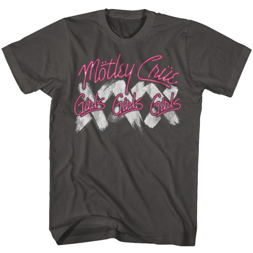 Image for Motley Crue T-Shirt - Neon Girls Girls Girls