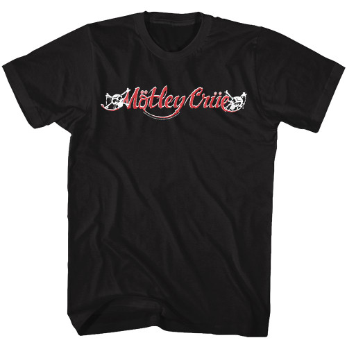 Image for Motley Crue T-Shirt - 1989-1994 Red and White Logo