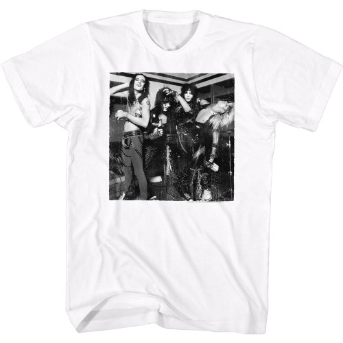 Image for Motley Crue T-Shirt - Black and White Band Pic