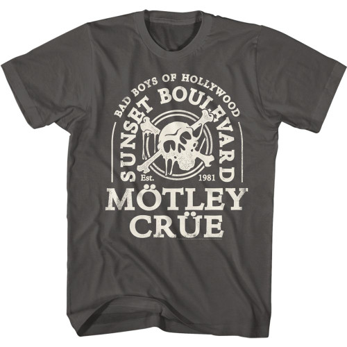 Image for Motley Crue T-Shirt - Bad Boys of Hollywood Sunset Boulevard