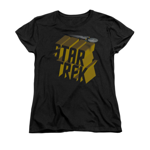 Image for Star Trek Womans T-Shirt - 3D Logo