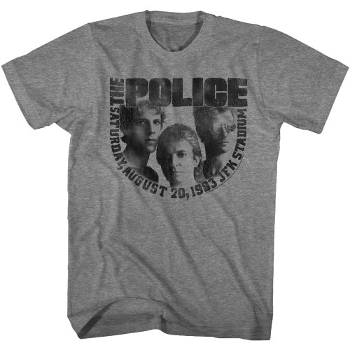 Image for The Police T-Shirt - 1983 JFK Stadium