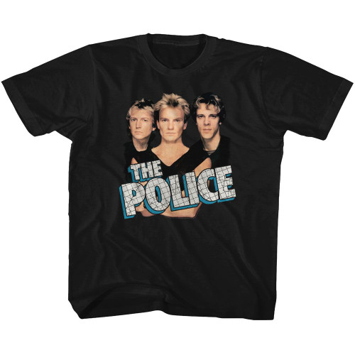 Image for The Police Grid Logo Youth T-Shirt