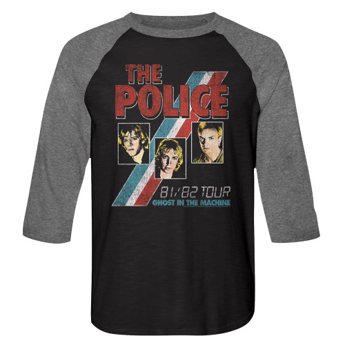 Image for The Police 3/4 sleeve raglan - Ghost in the Machine Tour