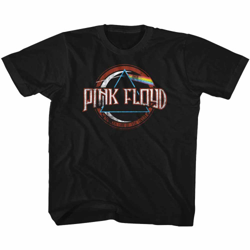 Image for Pink Floyd Dark Side of the Moon Circle Logo Youth T-Shirt