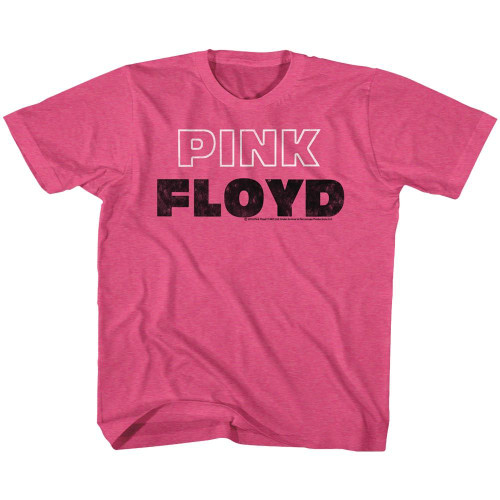 Image for Pink Floyd Pink White Ouline Toddler T-Shirt