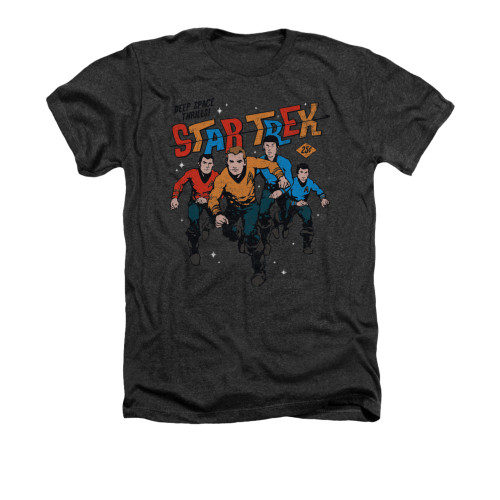 Image for Star Trek Heather T-Shirt - Deep Space Thrills