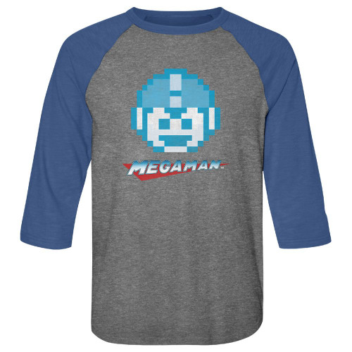 Image for Mega Man 3/4 sleeve raglan - Mega Face