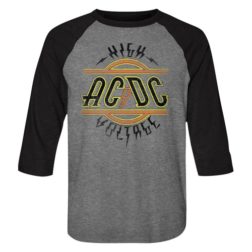 Image for AC/DC 3/4 sleeve raglan - Classic High Voltage