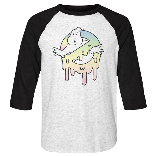 Image for The Real Ghostbusters 3/4 sleeve raglan - Pastel Slime