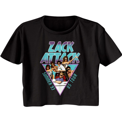 Image for Saved by the Bell Summer Tour '93 Ladies Short Sleeve Crop Top