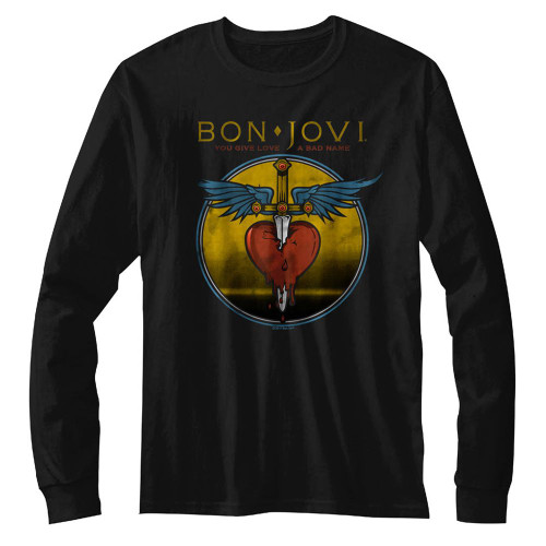 Image for Bon Jovi Long Sleeve T Shirt - You Give Love a Bad Name