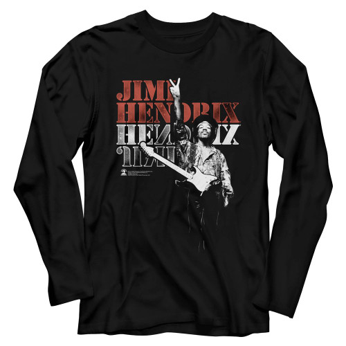 Image for Jimi Hendrix Long Sleeve T Shirt - Peace