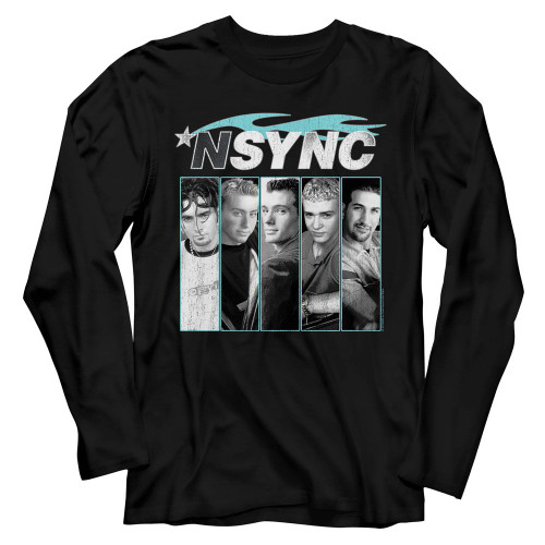 Image for NSYNC Long Sleeve T Shirt - Blue Flame