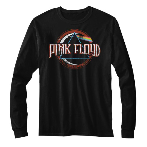Image for Pink Floyd Long Sleeve T Shirt - Dark Side of the Moon Circle Logo