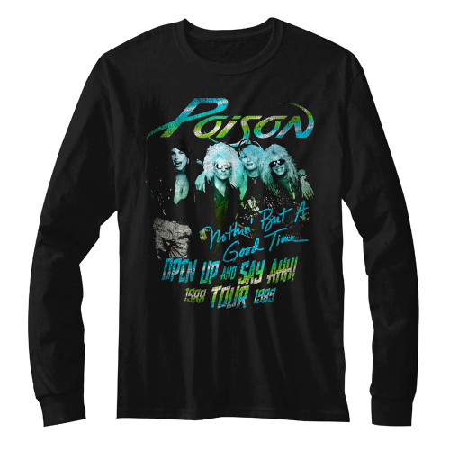 Image for Poison Long Sleeve T Shirt - Tour Shirt