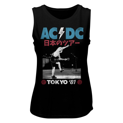 Image for AC/DC Tokyo '81 Ladies Muscle Tank Top