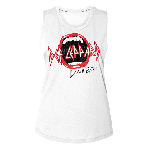 Image for Def Leppard Mouth Ladies Muscle Tank Top