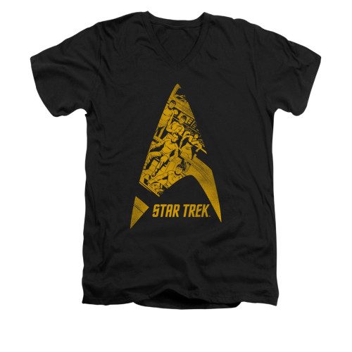 Image for Star Trek V Neck T-Shirt - Delta Crew