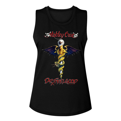 Image for Motley Crue Dr. Feelgood Album Cover Ladies Muscle Tank Top