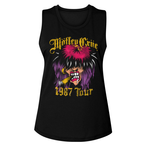 Image for Motley Crue Spraypaint Tour Ladies Muscle Tank Top