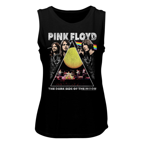 Image for Pink Floyd Dark Side of The Moon Collage Ladies Muscle Tank Top