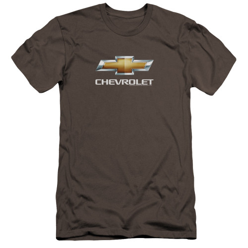 Image for Chevrolet Canvas Premium Shirt - Charcoal Chevy Bowtie Stacked