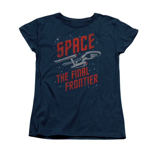 Image for Star Trek Womans T-Shirt - Space Travel