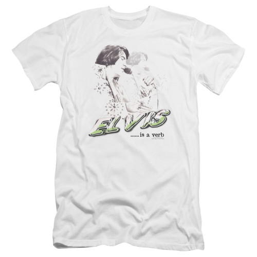 Image for Elvis Presley Premium Canvas Premium Shirt - Elvis is A Verb