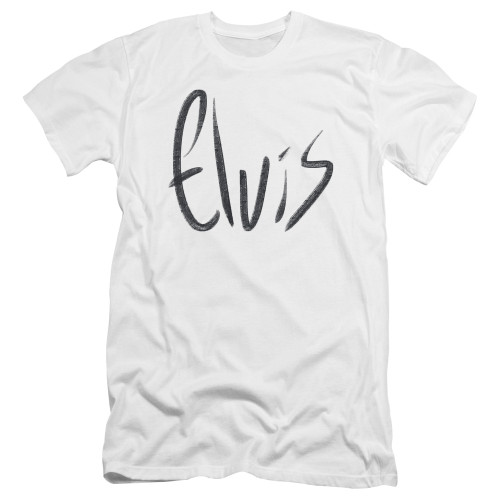 Image for Elvis Presley Premium Canvas Premium Shirt - Sketchy Name