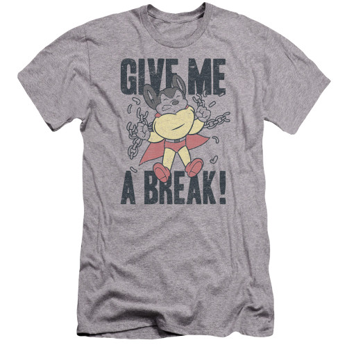 Image for Mighty Mouse Premium Canvas Premium Shirt - Give Me A Break