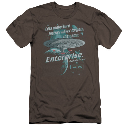 Image for Star Trek the Next Generation Premium Canvas Premium Shirt - History Never Forgets